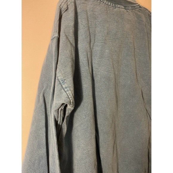 Sea Breeze Pullover Shirt Resort Wear Size 1X Teal Green Stone Washed - Picture 8 of 8